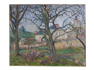 De tuin van Maubuisson, gezien naar de kust Saint-Denis, Pontoise, 1876
