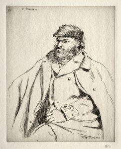 Paul Cézanne, 1874 door Camille Jacob Pissarro
