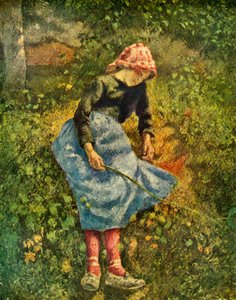 Zittende boerin