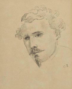 Zelfportret, c. 1853 door Camille Jacob Pissarro