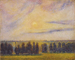 Zonsondergang bij Éragny, 1890
