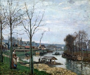 De wasserette, Port Marly, 1872