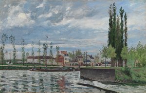 De Sluis bij Pontoise, 1872 door Camille Jacob Pissarro