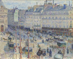 De Place du Havre, Parijs, 1893 door Camille Jacob Pissarro