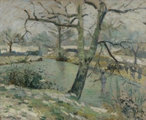 De vijver bij Montfoucault, wintereffect, 1874