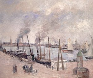 De Haven van Le Havre door Camille Jacob Pissarro