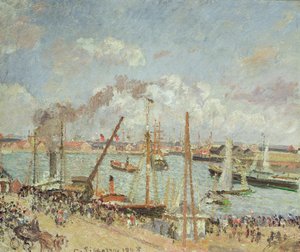 De haven van Le Havre, middag, zon, 1903 door Camille Jacob Pissarro