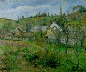 De Valhermeil, nabij Pontoise, 1880 door Camille Jacob Pissarro