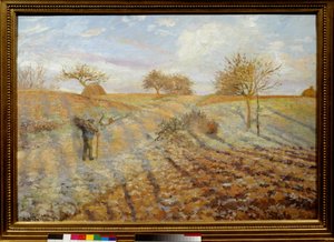 Witte Gelee. Schilderij door Camille Pissarro, 1873 door Camille Jacob Pissarro