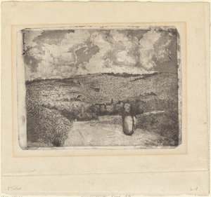Een Vrouw die langs een Landweg loopt La Femme sur la Route, 1879
