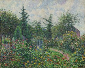 Tuin en kippenhok bij Octave Mirbeau, Les Damps, 1892