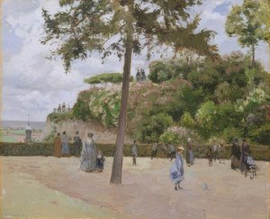 In het park van Pontoise door Camille Jacob Pissarro