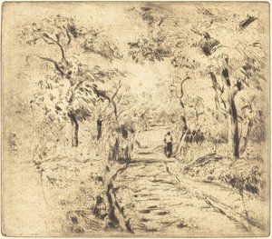 In de Velden bij Ennery door Camille Pissarro