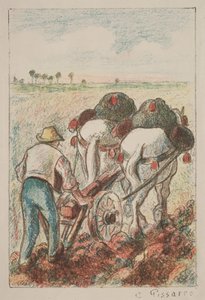 De ploeg door Camille Pissarro