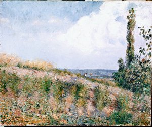 Landschap door Camille Jacob Pissarro