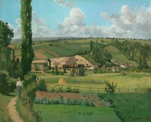Landschap bij Les Pâtis, Pontoise door Camille Pissarro