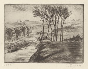Landschap bij Osny door Camille Pissarro