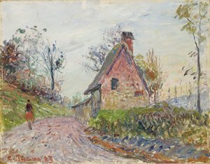De omgeving van Rouen door Camille Pissarro