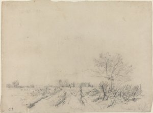 Montmorency Road, ca. 1850-1860 door Camille Pissarro
