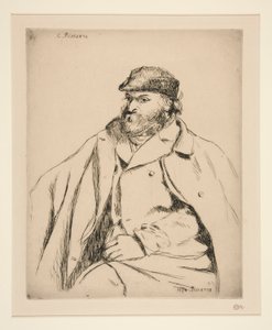 Paul Cézanne (Portret van Cézanne) door Camille Pissarro
