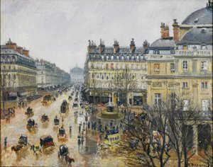 Place du Théâtre Français, Parijs: Regen