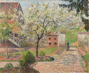 Bloeiende Pruimenbomen, Éragny. Het Huis van de Schilder