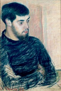 Portret van Lucien Pissarro door Camille Pissarro