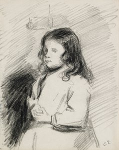 Portret van Ludovic-Rodo Pissarro 1878-1952, ca. 1883-1884 door Camille Pissarro