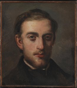 Portret van de Schilder Fritz Melbye (1826-69) door Camille Pissarro