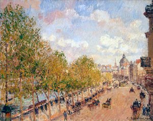 Quai Malaquais, zonnige middag, 1903 door Camille Pissarro