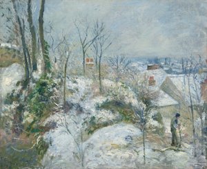 Konijn Warren in Pontoise, Sneeuw