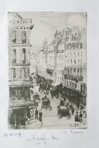 Rue Saint-Lazare, Parijs, 1897 door Camille Pissarro