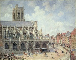 De Kerk van St Jacques in Dieppe, Ochtendszon