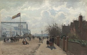 Het Crystal Palace, 1871 door Camille Pissarro