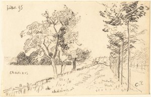 De Oprit door Camille Pissarro
