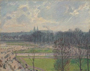 De Tuinen van de Tuilerieën op een Wintermiddag, 1899