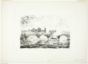 Het Parlement, Londen door Camille Pissarro