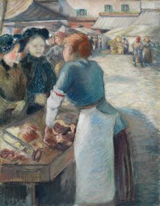De Marktstal door Camille Pissarro