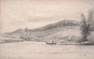 De Marne bij Varenne-Saint-Hilaire, 1863-65 door Camille Jacob Pissarro