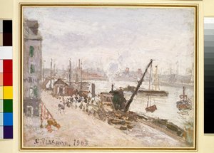 De Buitenhaven, Grand Quai, Le Havre door Camille Pissarro