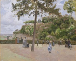 De openbare tuin in Pontoise, 1874