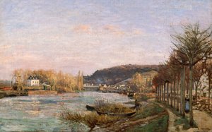 De Seine bij Bougival door Camille Jacob Pissarro