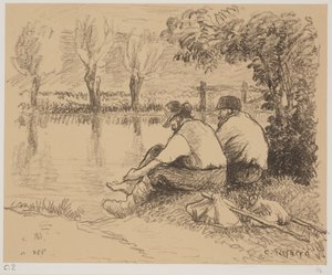 De Zwerver door Camille Jacob Pissarro
