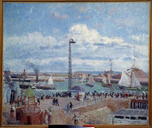 De baai van piloten, voor de haven van Le Havre door Camille Jacob Pissarro