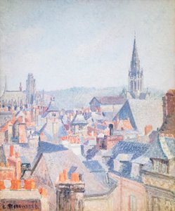 De daken van oud Rouen, zonlicht