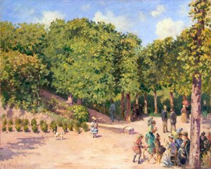 Stadspark in Pontoise, 1873