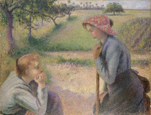 Twee jonge boerinnen, 1891-92
