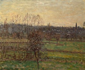 Uitzicht op Bazincourt, Winter