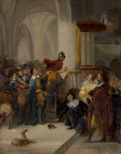 De Puriteinen van Schotland Old Mortality, eerste helft van de 19e eeuw door Camille Roqueplan