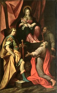 Madonna en kind met Sint Vitalis, Sint Hiëronymus en Sint Franciscus